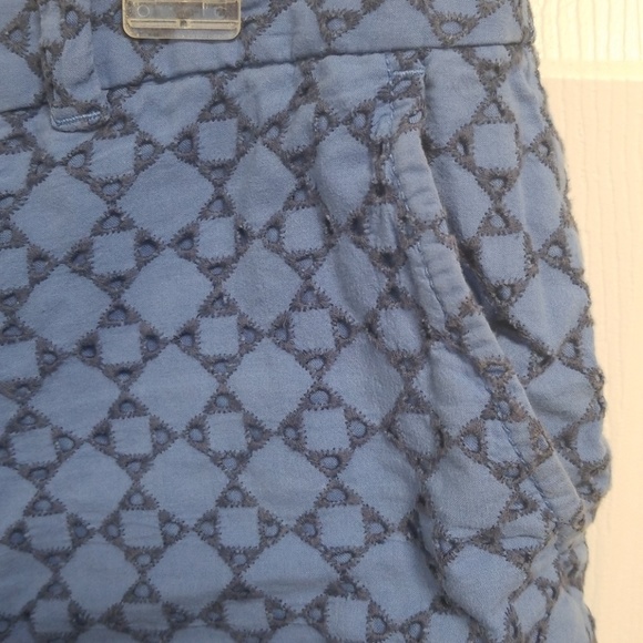 Blue Cut Out Loft Shorts - Picture 3 of 6